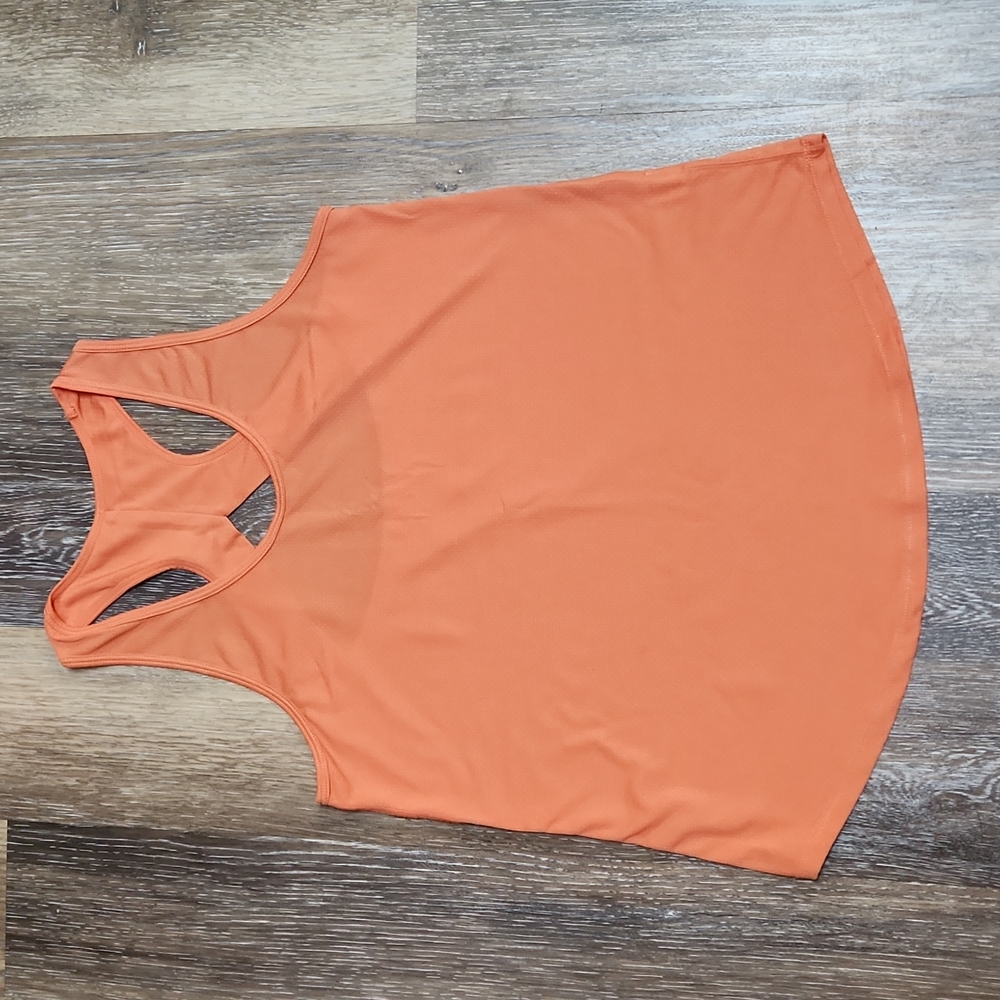Zyia Orange Vented Open Back Tank